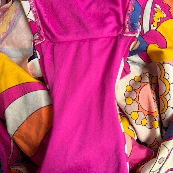 Trina Turk MULTI Sevilla Off the Shoulder One Piece Swimsuit Size 12 - Picture 6 of 6